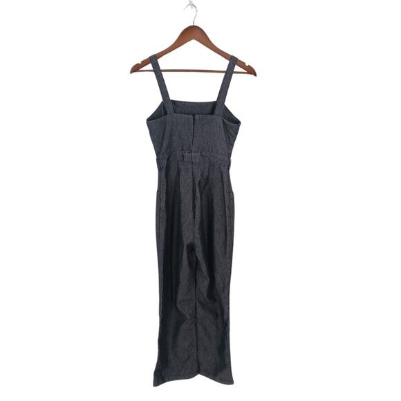 Cotton On Black Denim Jumpsuit Jean Overall Sz 2 - Picture 4 of 9